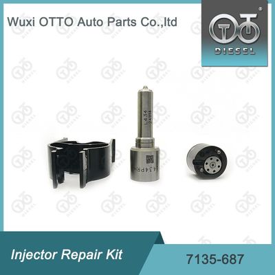 Kit de Válvula de Inyector 7135-687 Kit de Reparación con Boquilla L434PRH y Válvula 28309994