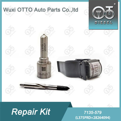 7135-579 Kit de reparación del inyector  con boquilla L375PRD y válvula de control 28264094 para motores diesel