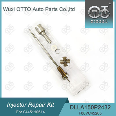 Kit de reparación de inyectores 0445110614 Incluye boquilla DLLA150P2432 y válvula F00VC01200 para piezas FIAT