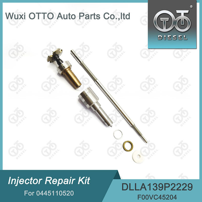 0445110520 Kit de reparación de inyectores Bosch con boquilla DLLA139P2229 y válvula F00VC45204