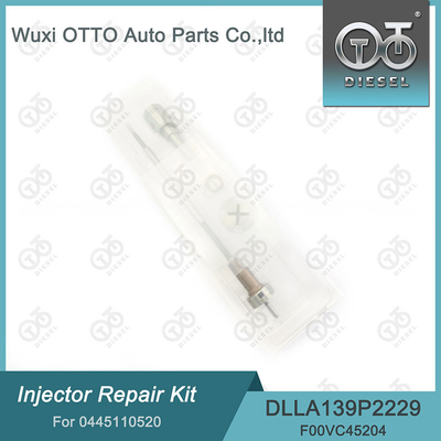 0445110520 Kit de reparación de inyectores Bosch con boquilla DLLA139P2229 y válvula F00VC45204
