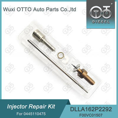 Kit de reparación del inyector para inyectores 0445110475 Con boquilla DLLA162P2292 y válvula F00VC01507
