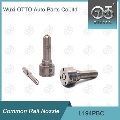 Tobera Delphi Common Rail de Acero Rápido L194PBC para BEBE4D24003 con Acabado Plateado