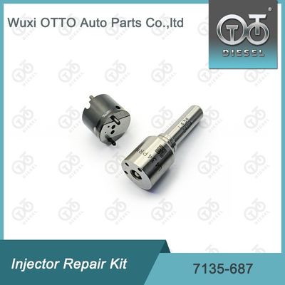 Kit de Válvula de Inyector 7135-687 Kit de Reparación con Boquilla L434PRH y Válvula 28309994