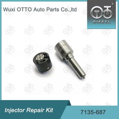 Kit de Válvula de Inyector 7135-687 Kit de Reparación con Boquilla L434PRH y Válvula 28309994