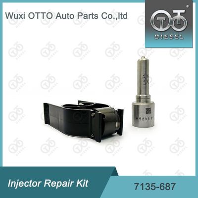 Kit de Válvula de Inyector 7135-687 Kit de Reparación con Boquilla L434PRH y Válvula 28309994