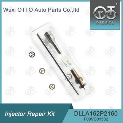 Kit de reparación de inyectores Bosch para 0445110369/646/647 con boquilla DLLA162P2160 y válvula de control F00VC01502.