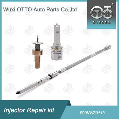 Kit de reparación del inyector del tren común F00VW30113 Incluye tapa de válvula T614 Para el inyector 0445110583 / 584 / 338002F610