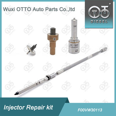Kit de reparación del inyector del tren común F00VW30113 Incluye tapa de válvula T614 Para el inyector 0445110583 / 584 / 338002F610