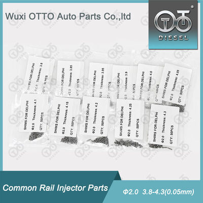 Inyector de ferrocarril común ajuste de pared Kit de reparación de pared de 2.0 mm de diámetro Lavadoras de pared 3.80-4.30 ((0.05mm) 50pcs/bolsa Diesel Inyector de reparación de piezas