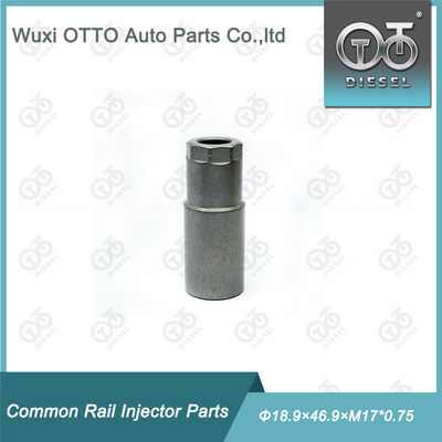 Tuerca de tapa de boquilla de inyector de combustible diésel de acero de alta velocidad Tamaño Φ18.9×46.9×M17*0.75 para inyector piezoeléctrico con bolsa de plástico en embalaje de caja de papel