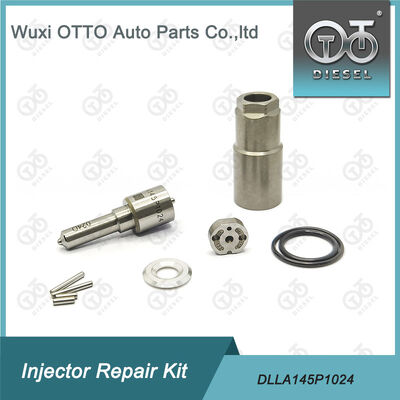 Kit de reparación del inyector de diesel Denso con boquilla DLLA145P1024 para el modelo 23670-0L010 en acero de alta velocidad