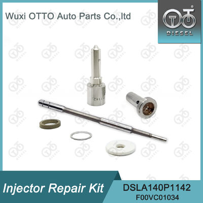 El equipo de reparación del inyector de DSLA140P1142 Bosch incluye la boca DSLA140P1142 y la válvula F00VC01034